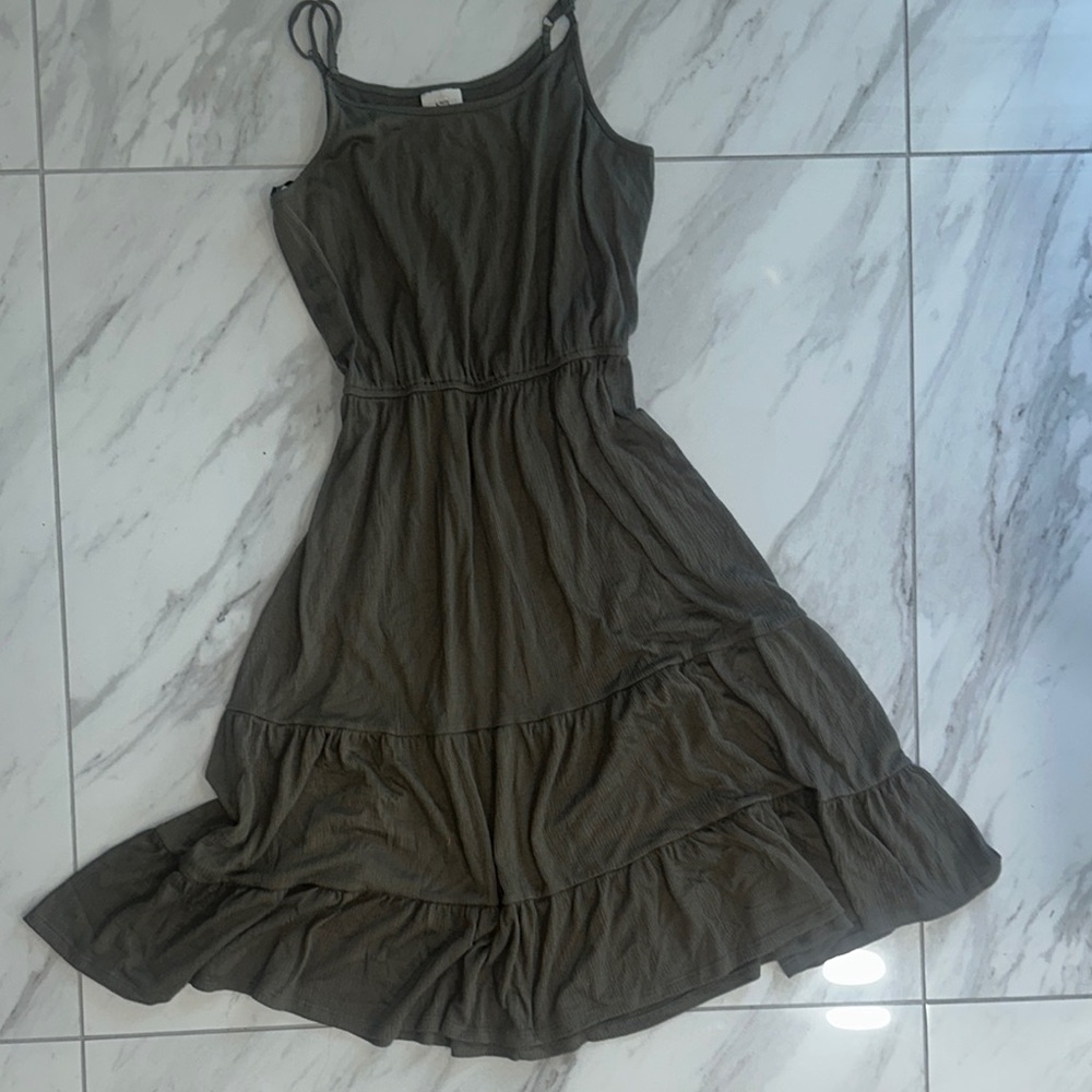 Knox Rose Green Maxi Sundress with Spaghetti Straps